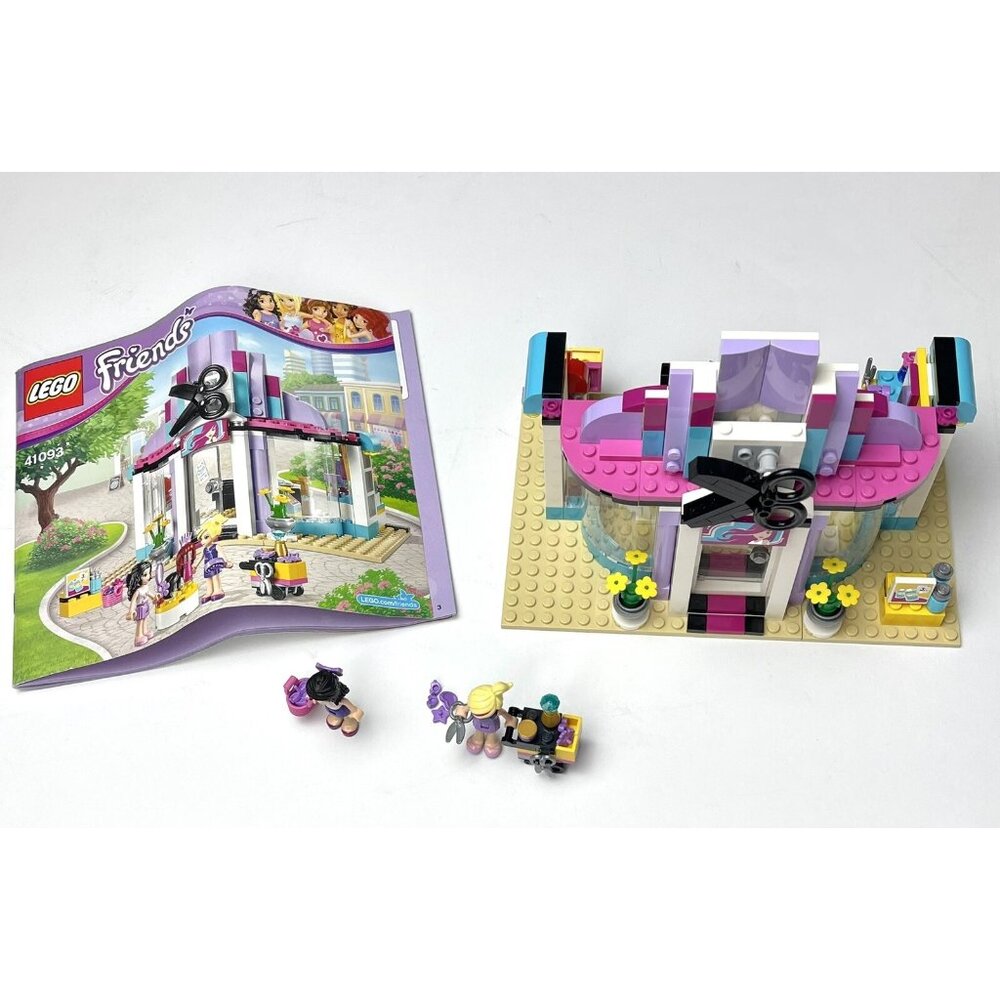 LEGO Friends #41093 HEARTLAKE HAIR SALON INCOMPLETE w/ Instructions *1pc Missing